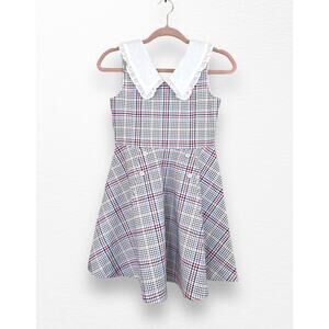 Janie and Jack Plaid Dress - Red, Blue, White